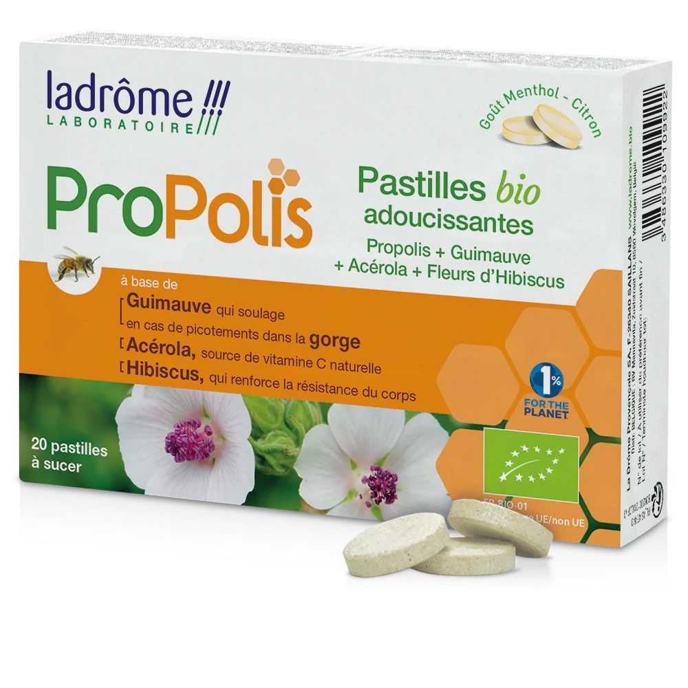 LaDrôme Propolis Zuigtabletten Bio 20 tb - La Drome