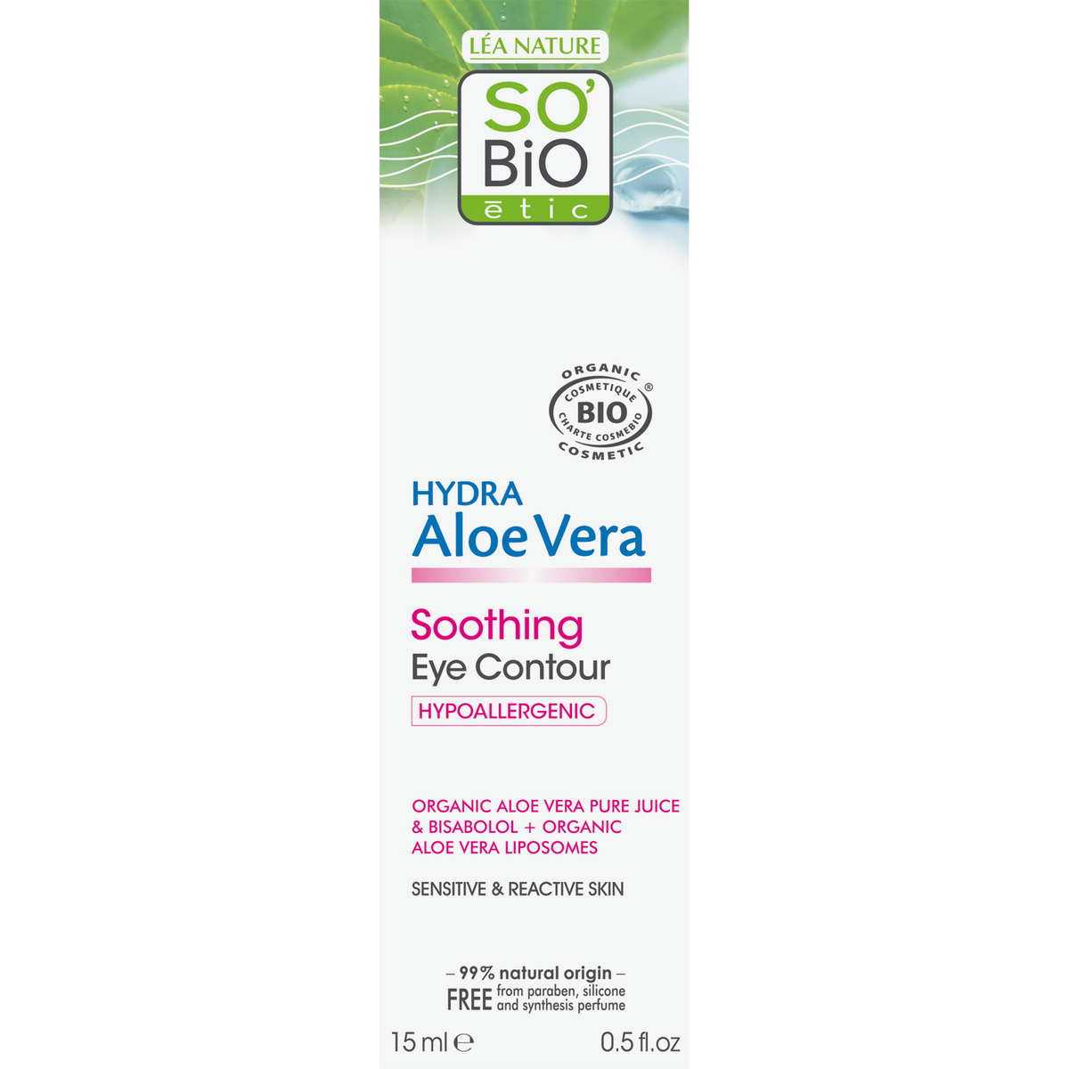 So Bio Etic Aloe vera eyecontour cream 15 ml