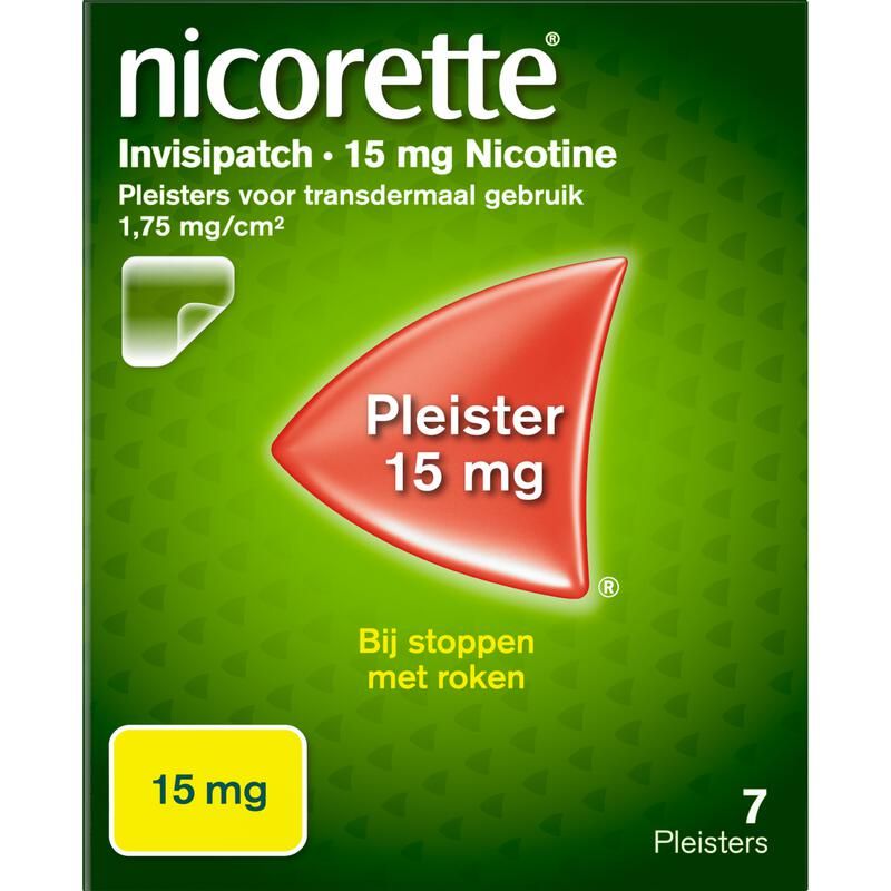 Nicorette Patch invisible 15mg 7 stuks