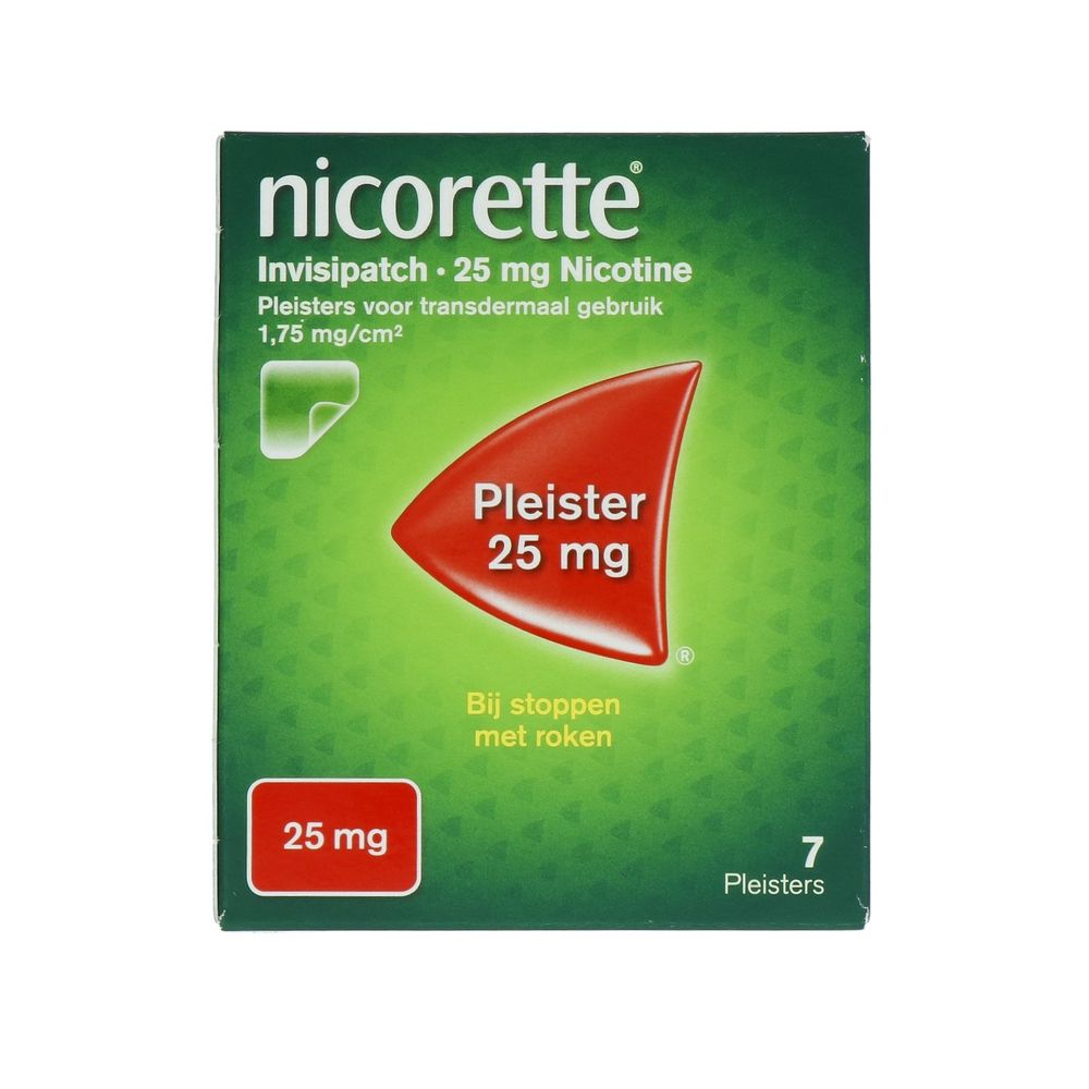 Nicorette Patch invisible 25mg 7 stuks