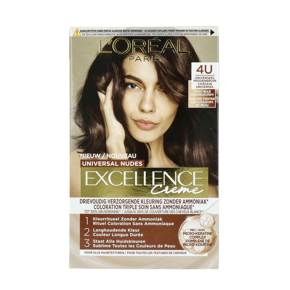 L'Oréal Paris Excellence Color 4U Universeel Middenbruin - Loreal