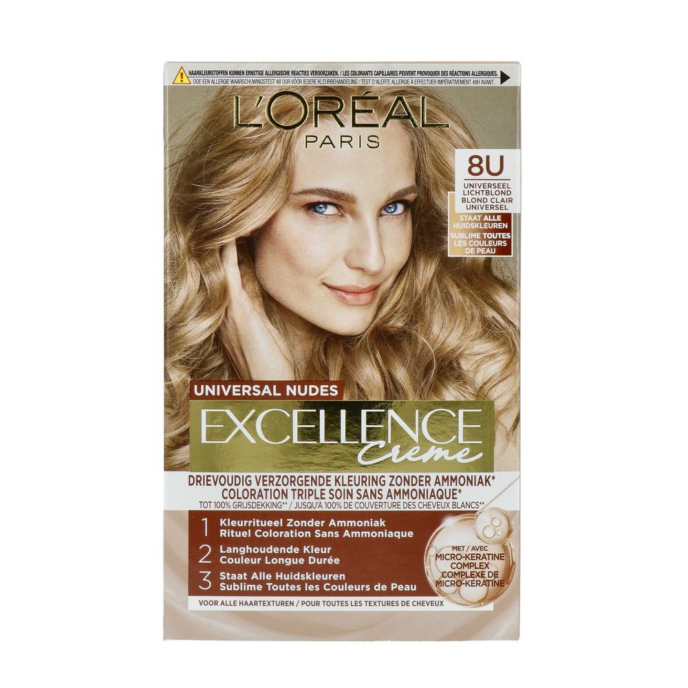 L'Oréal Paris Excellence Color 8U Universeel Lichtblond - Loreal