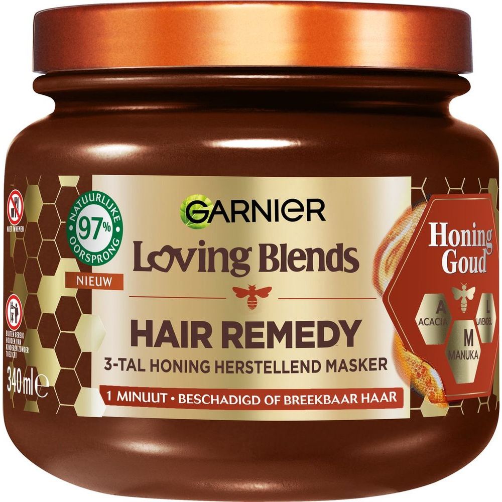 Garnier Loving Blends Honinggoud Herstellend Masker 340 ml