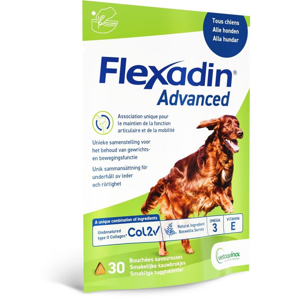 Flexadin Advanced Boswellia Gewrichts Supplement Voor Honden 30 stuks