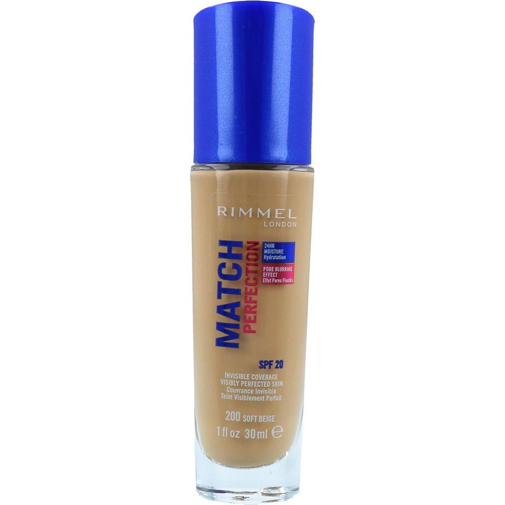 Rimmel London Foundation Match Perfection 200 Soft Beige 30 ml