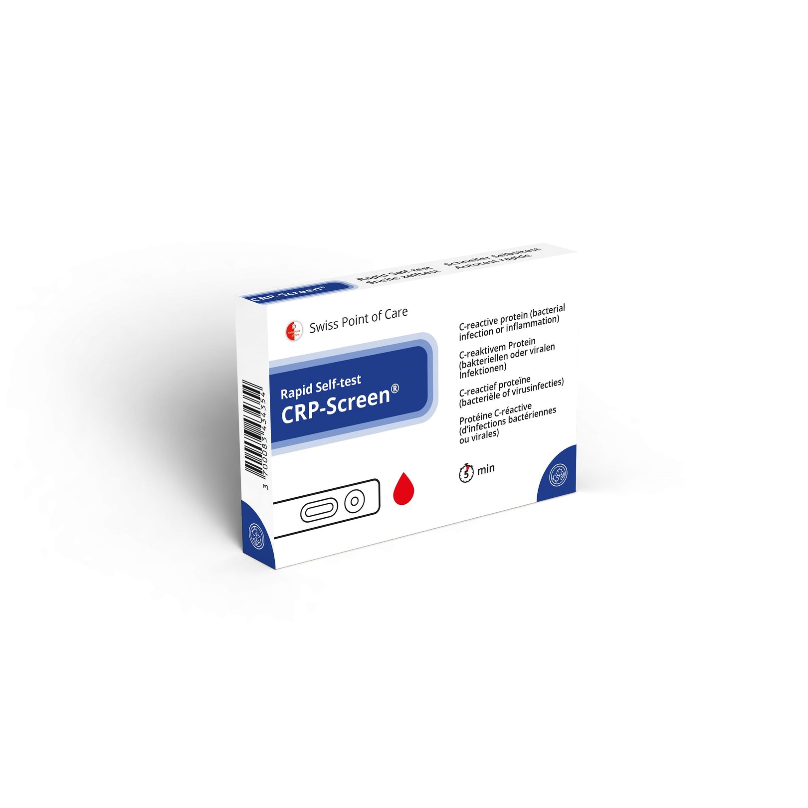 Swiss Point of Care of Care Zelftest crp-screen