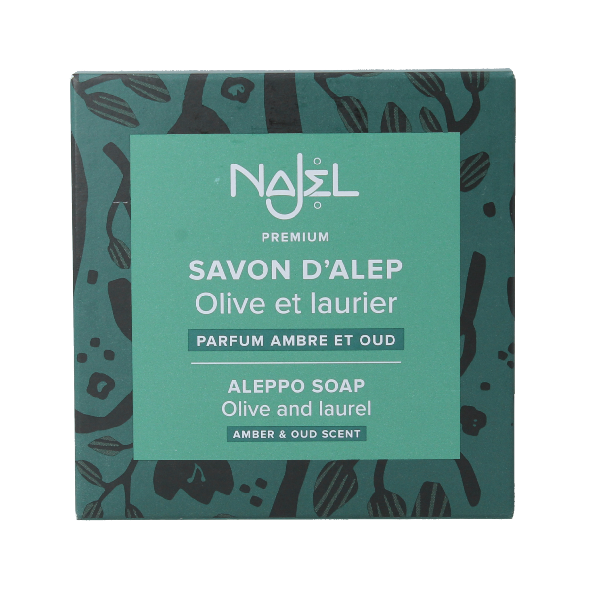 Najel Aleppo zeep amber oud aroma aan koord 150 gram