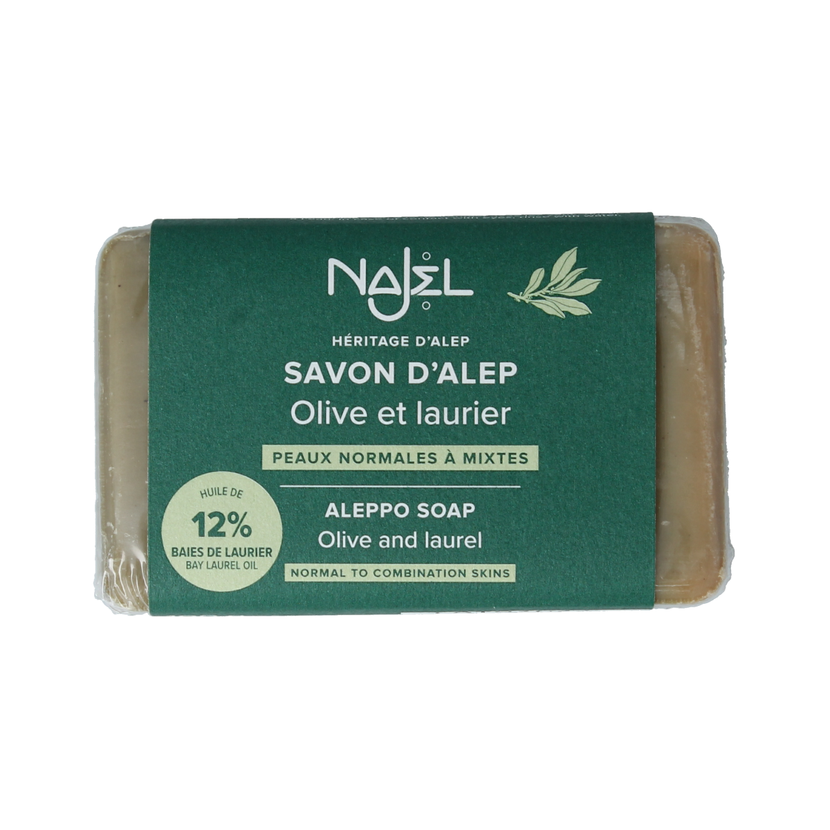 Najel Aleppo zeep laurier olie 12% 100 gram