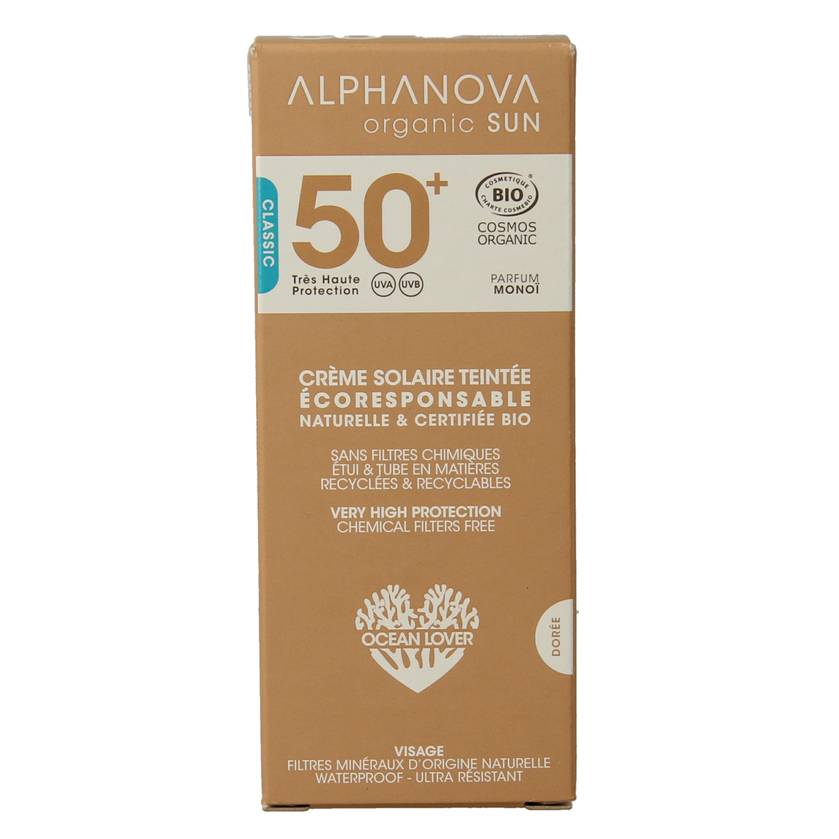 Alphanova Sun gekleurde dagcreme classic SPF50+ 50 gram