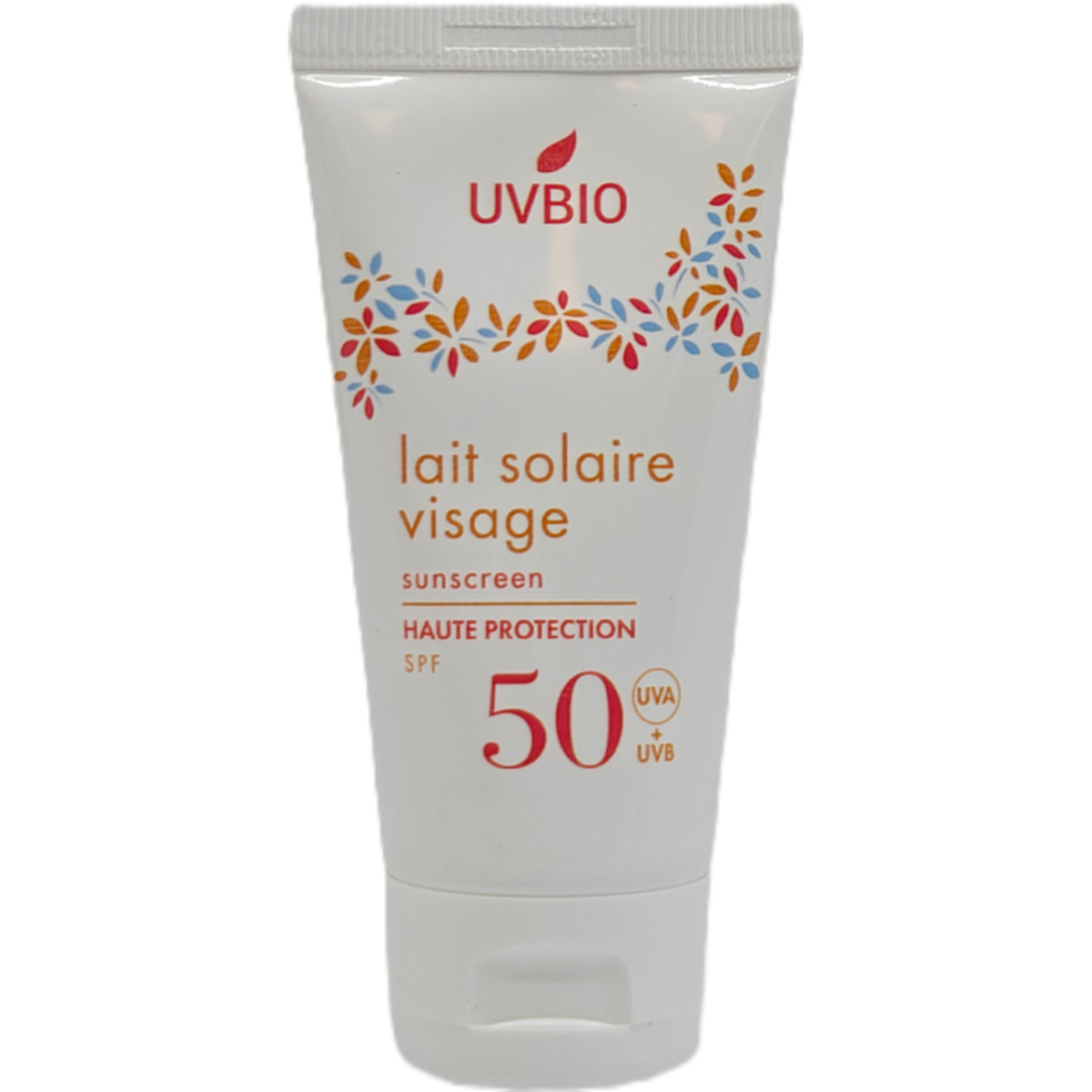 Uvbio Sunscreen face tube SPF50 biologisch 50 ml