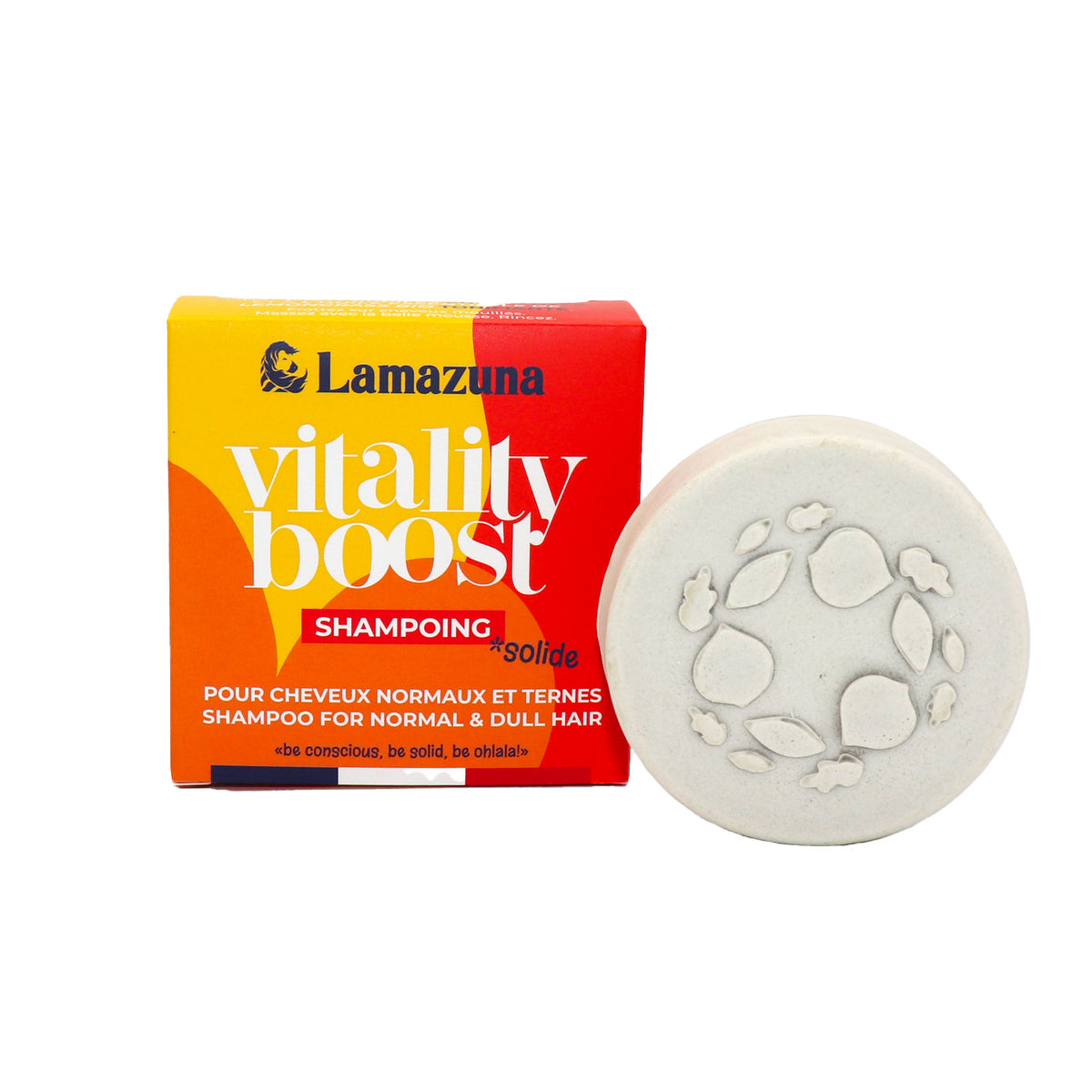 Lamazuna Shampoo bar normaal haar vitamine boost 70 gram