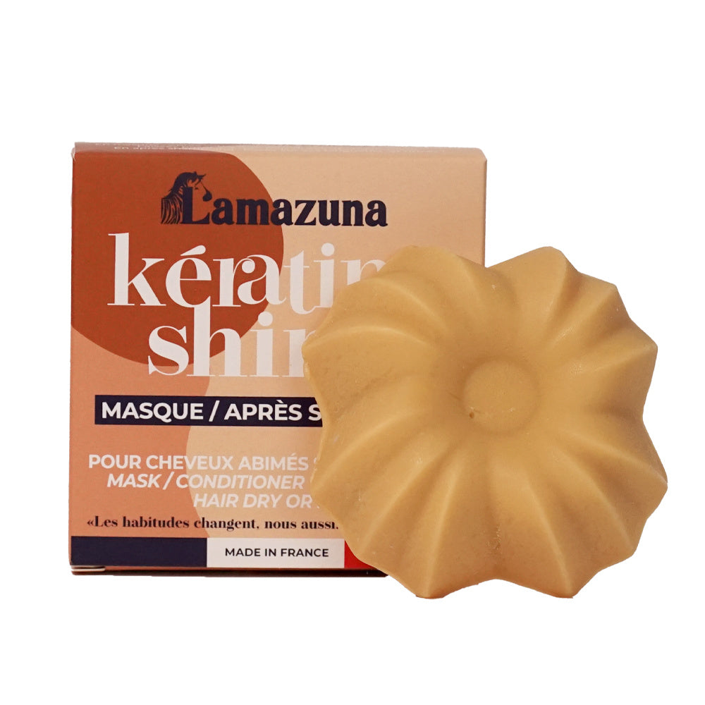 Lamazuna Mask/hair conditioner keratin shine biologisch 71 gram