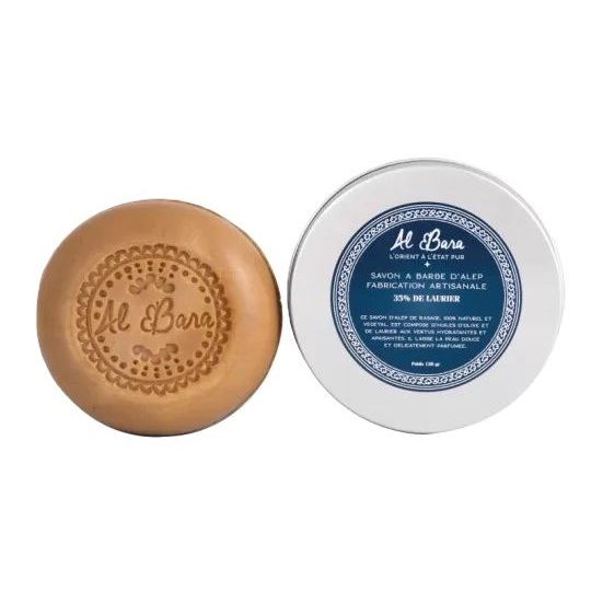 Al Bara Aleppo Baardzeep Olijfolie & 35% Laurierbesolie 125 gr