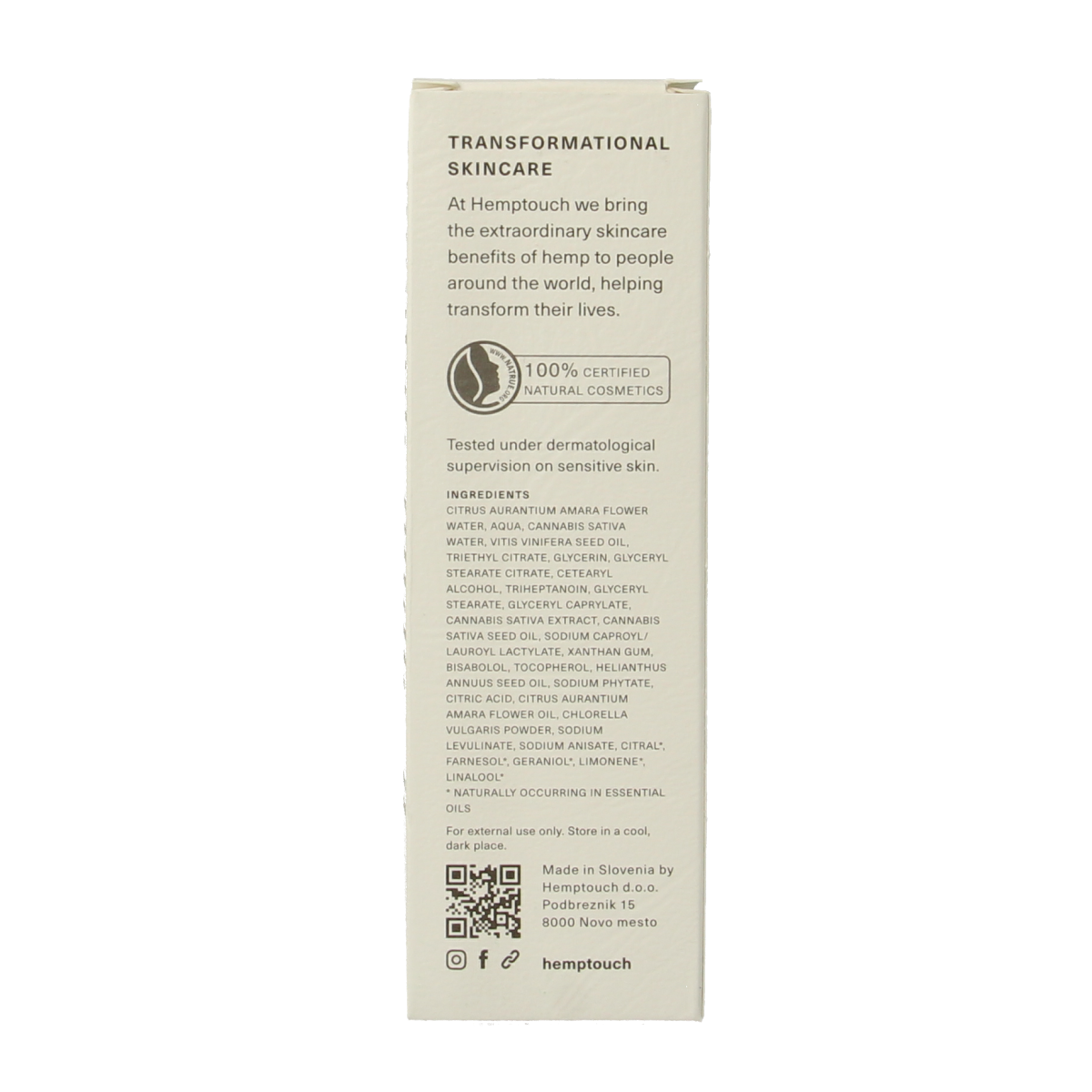 Hemptouch Balancing face cream 50 ml