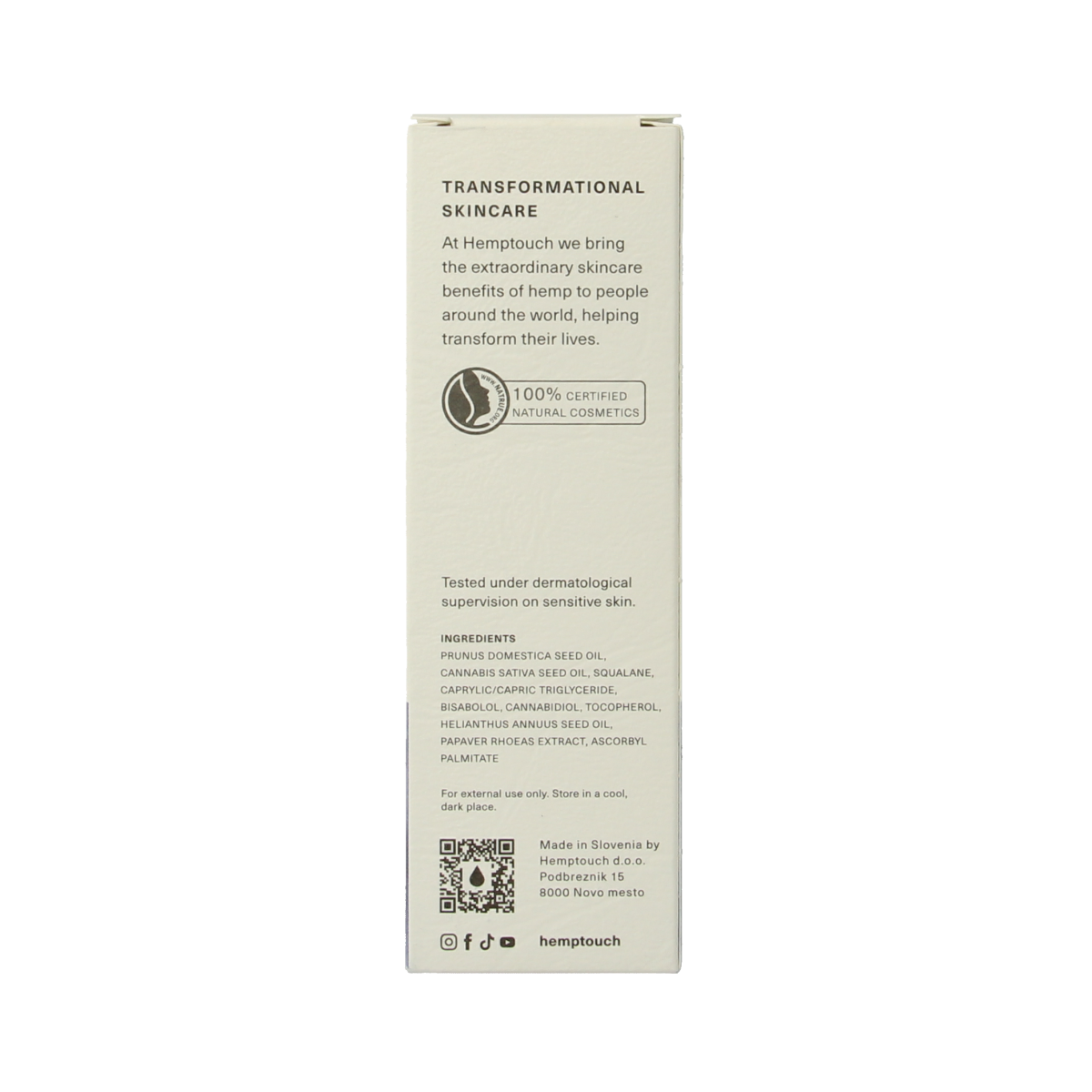 Hemptouch Replenishing anti oxidant face oil 30 ml
