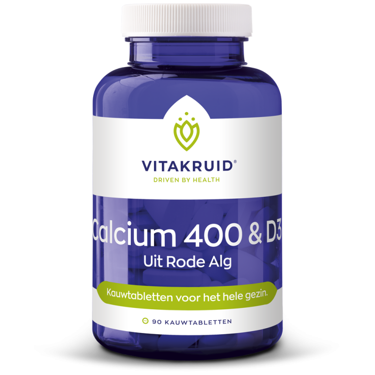 Vitakruid Calcium 400 & D3 100 kauwtabletten