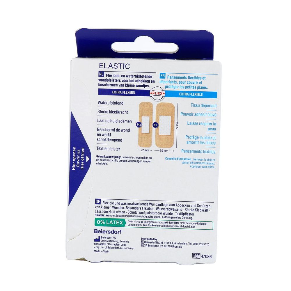 Hansaplast Pleisters elastic waterproof 20 stuks