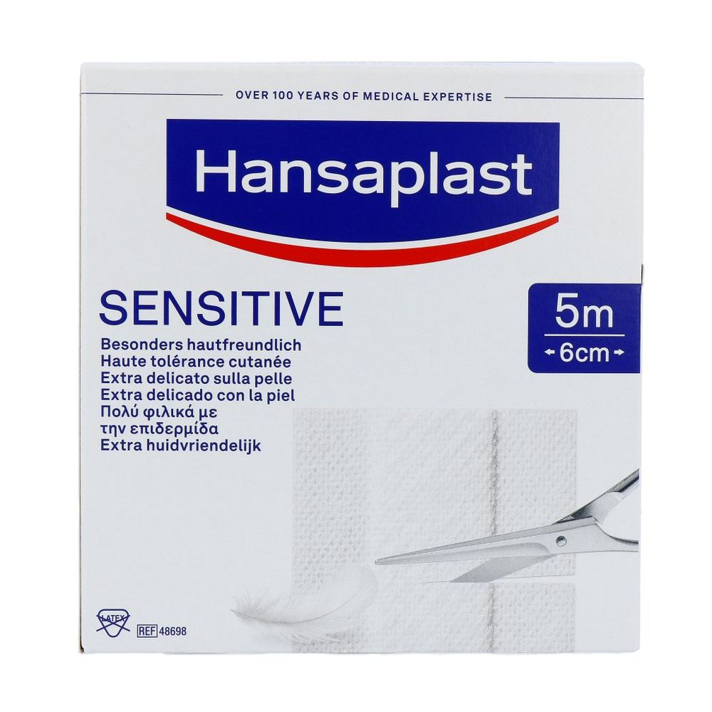 Hansaplast Sensitive 5m x 6cm