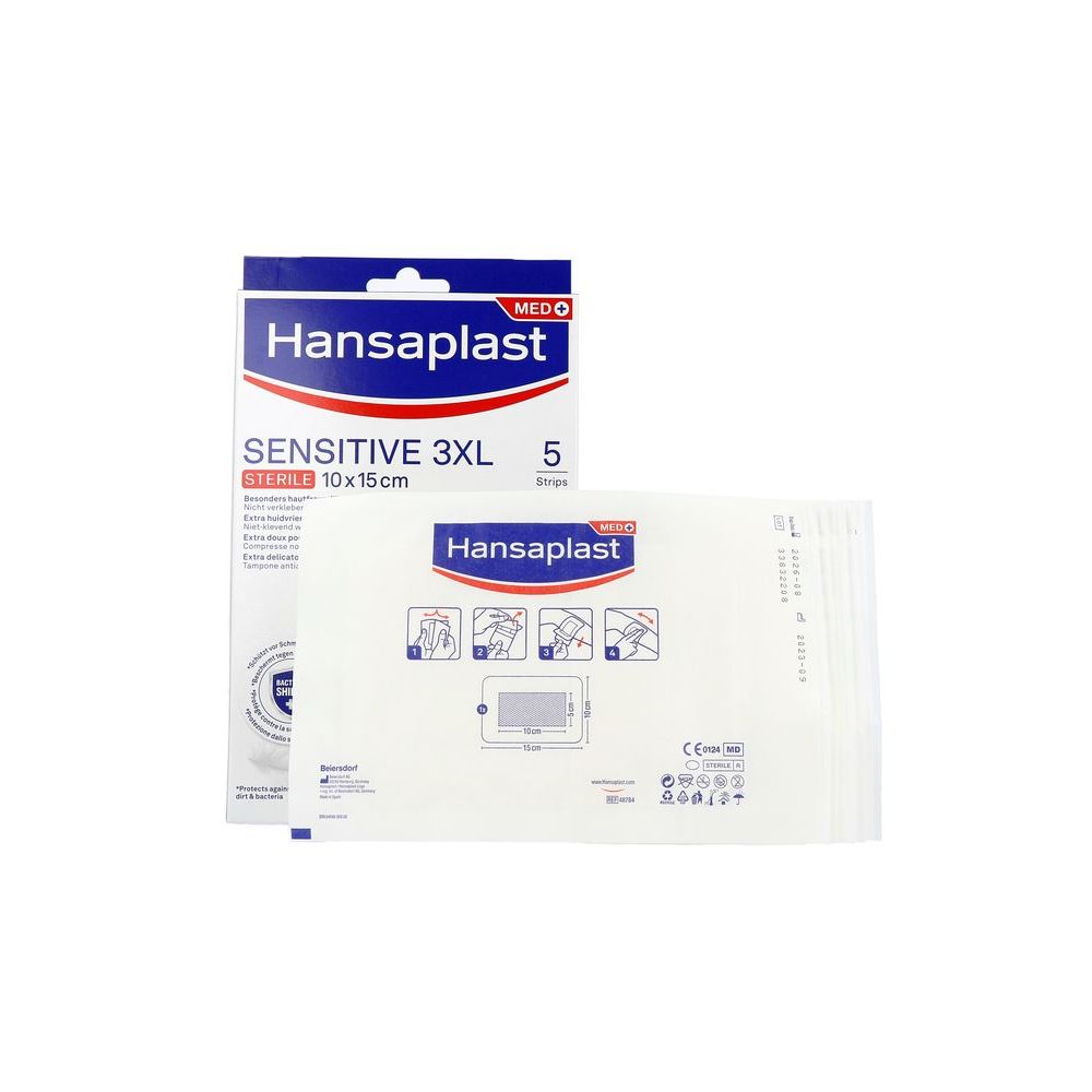 Hansaplast Pleisters sensitive 3XL 5 stuks