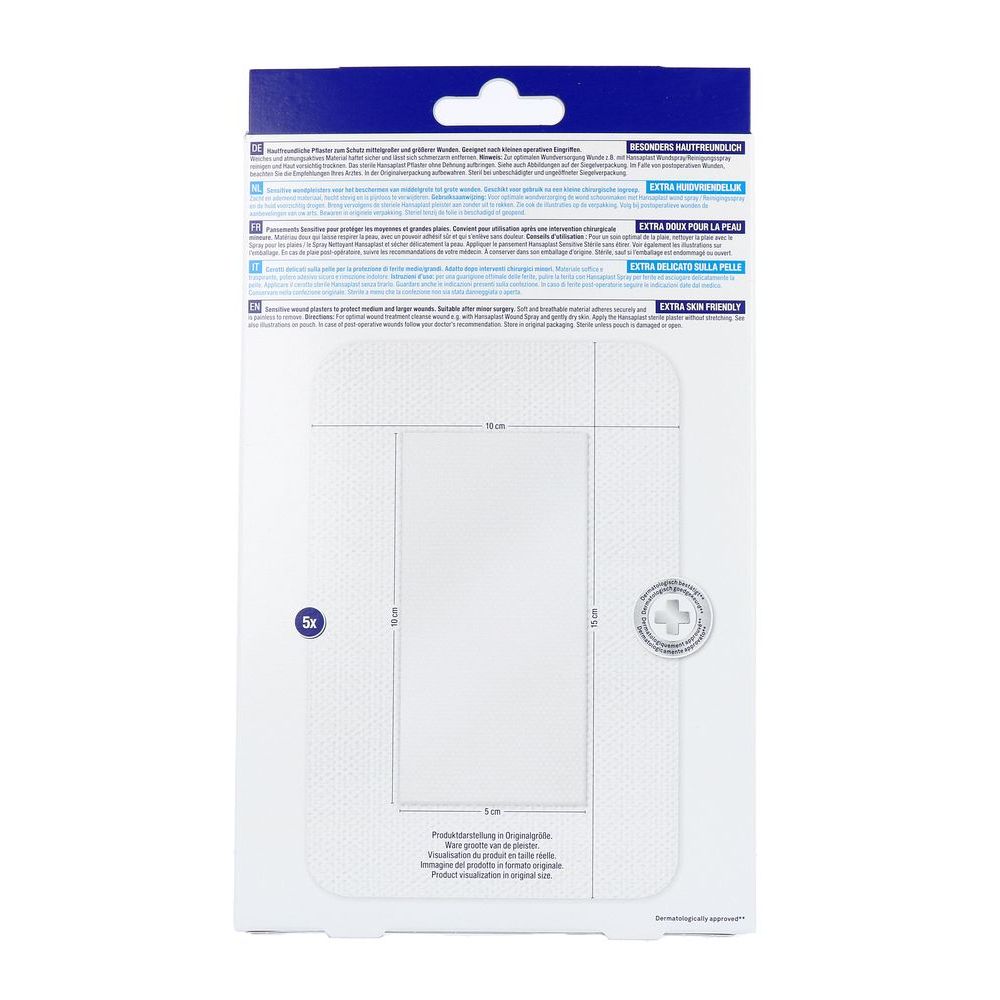 Hansaplast Pleisters sensitive 3XL 5 stuks