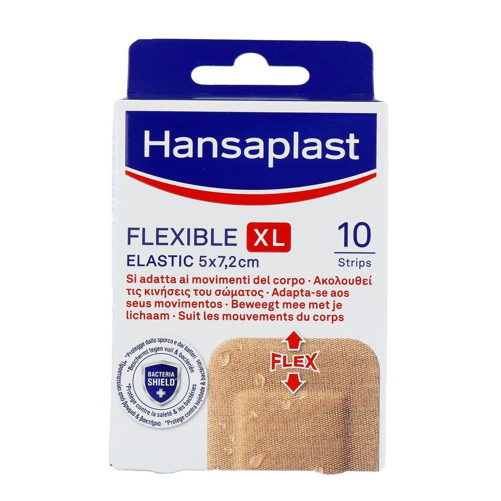 Hansaplast Flexible XL 5 x 7.2cm 10 stuks