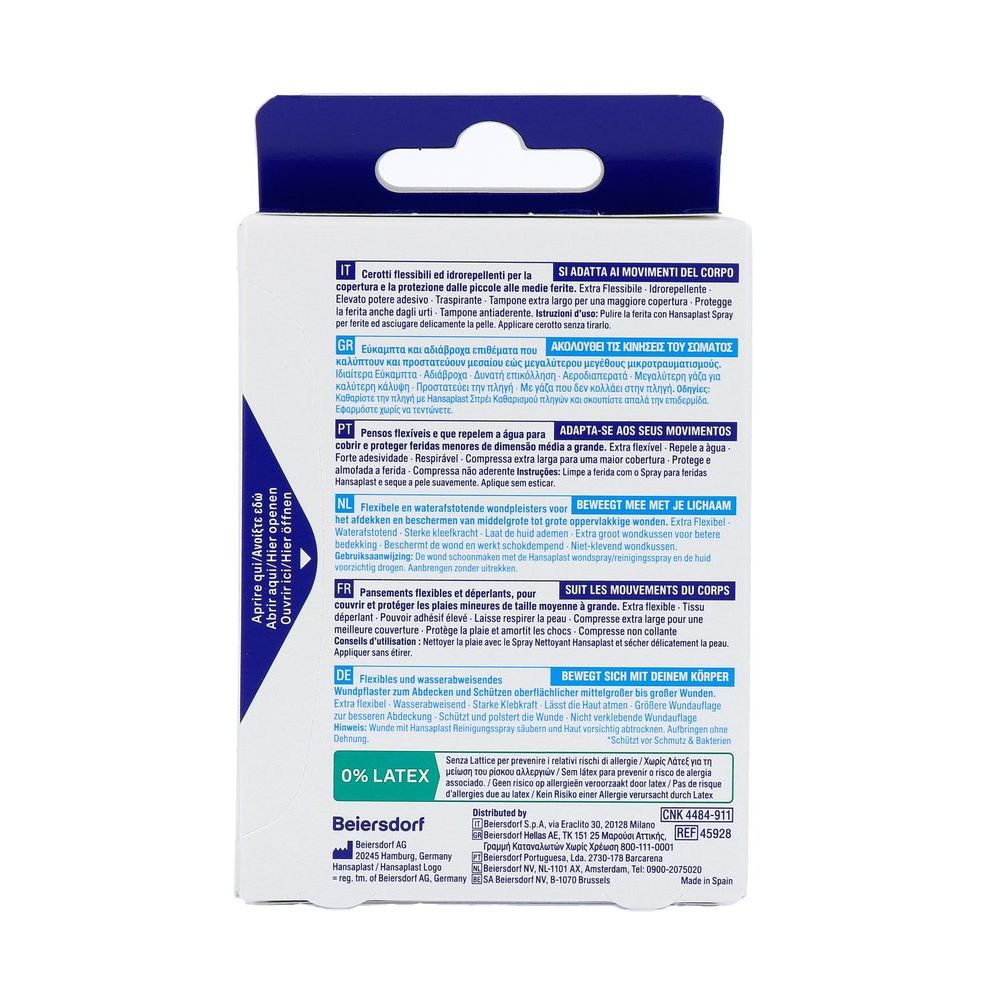 Hansaplast Flexible XL 5 x 7.2cm 10 stuks