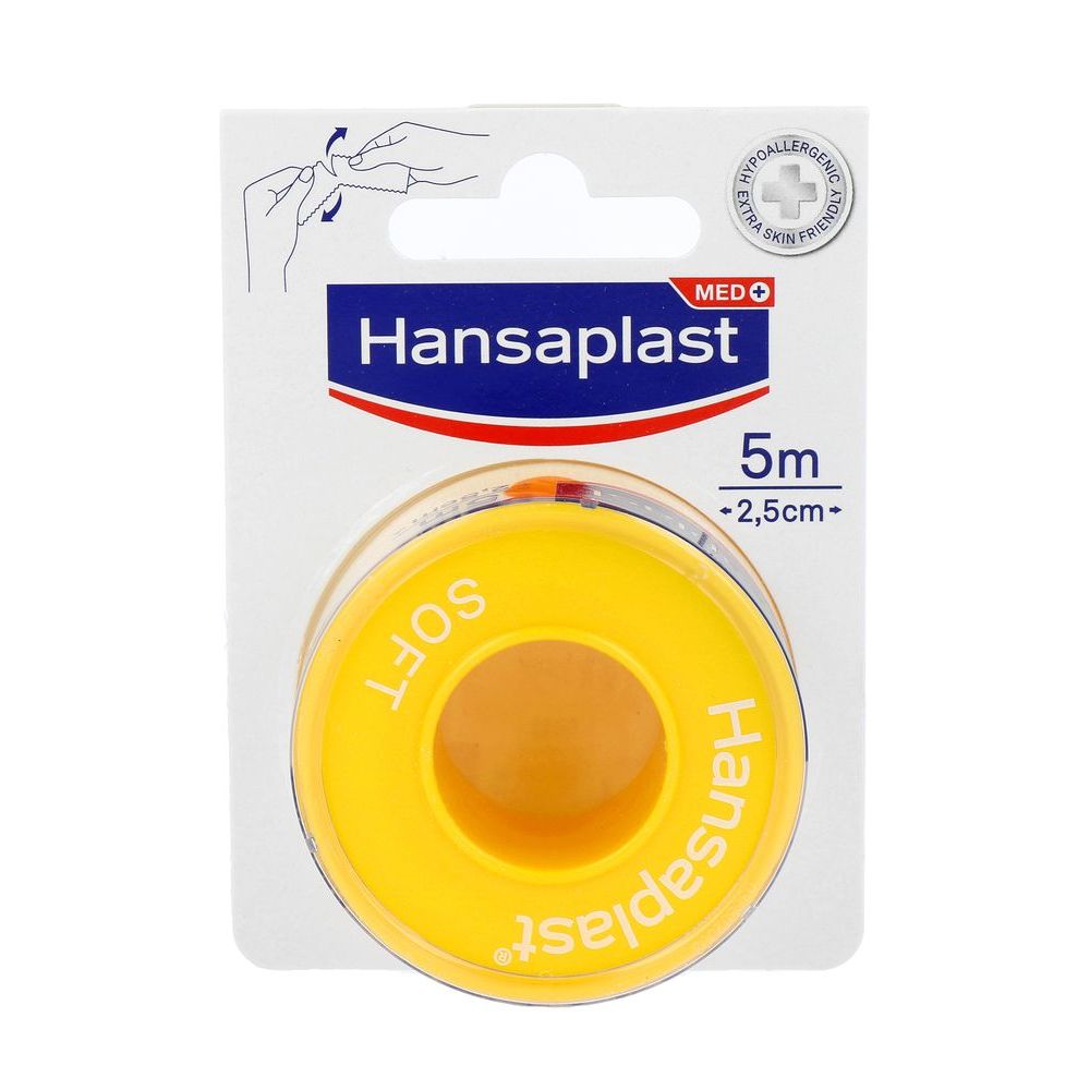 Hansaplast Hechtpleister soft 5m x 2.5cm