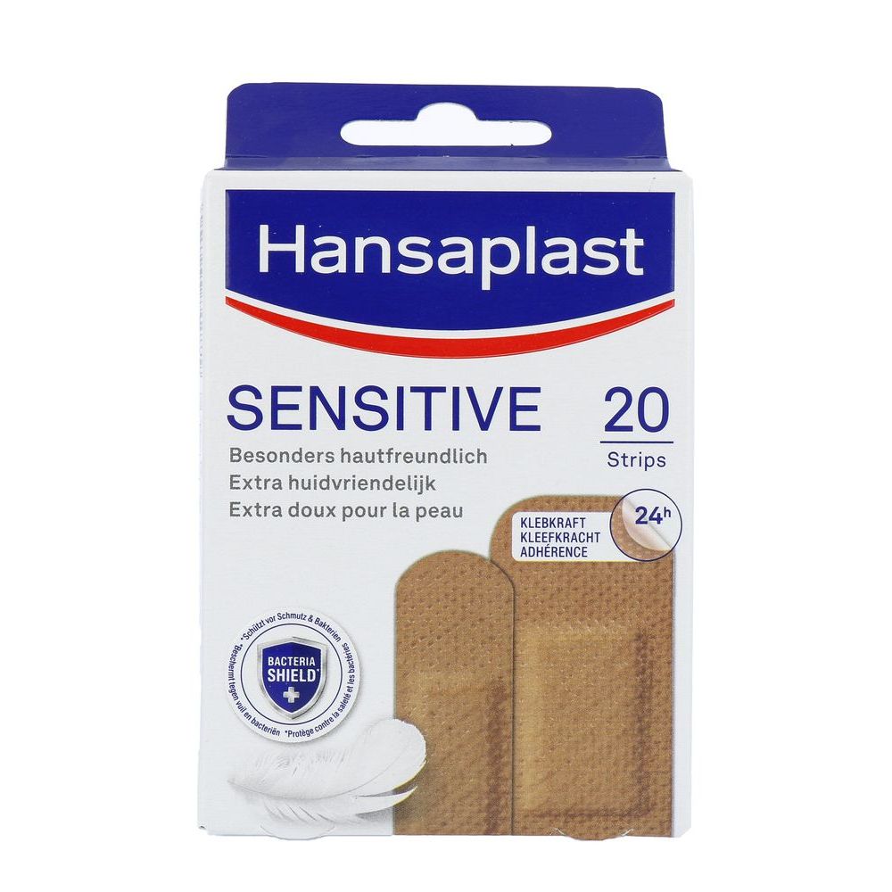 Hansaplast Sensitive skintone medium 20 stuks