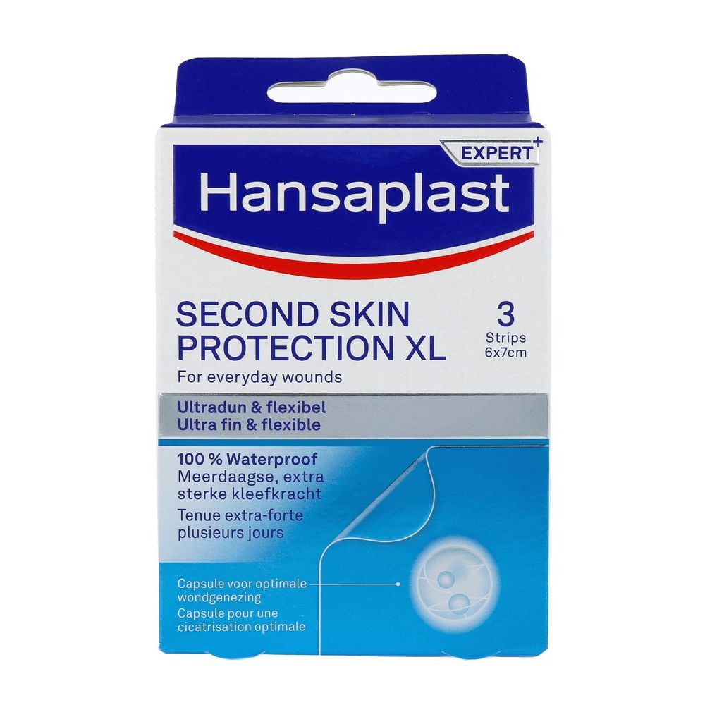 Hansaplast Second skin protection XL 3 stuks