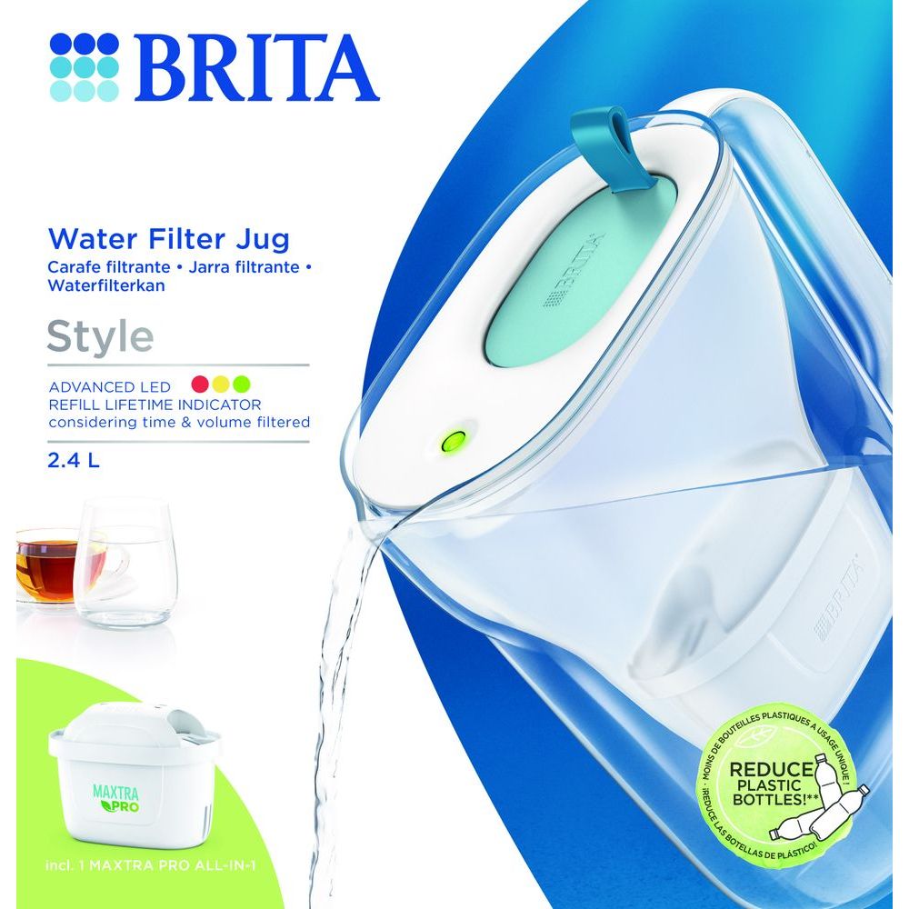 Brita Waterfilterkan Style Cool Blauw 2,4 lt