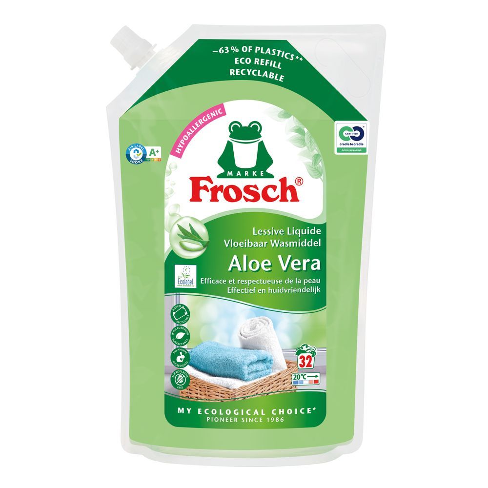 Frosch Geconcentreerd Vloeibaar Wasmiddel Aloe Vera Refill 1600 ml