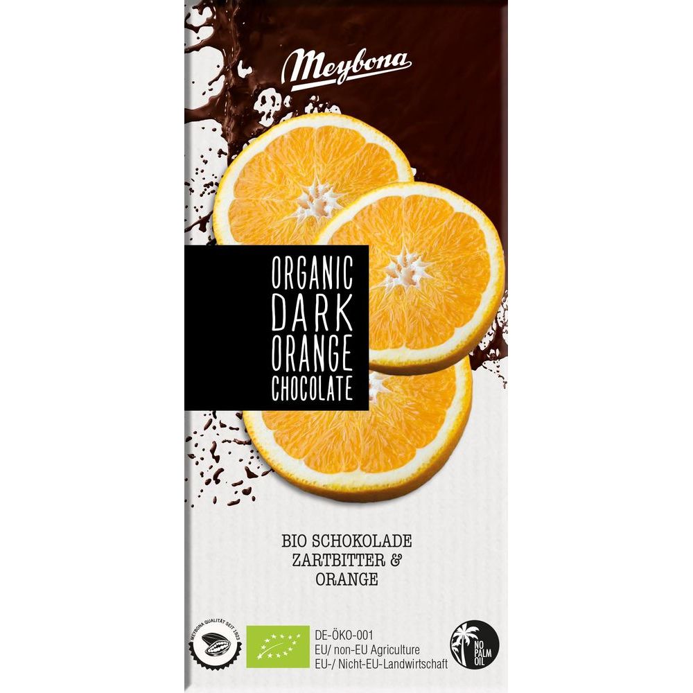 Meybona Organic Dark Orange Chocolate 100 gr