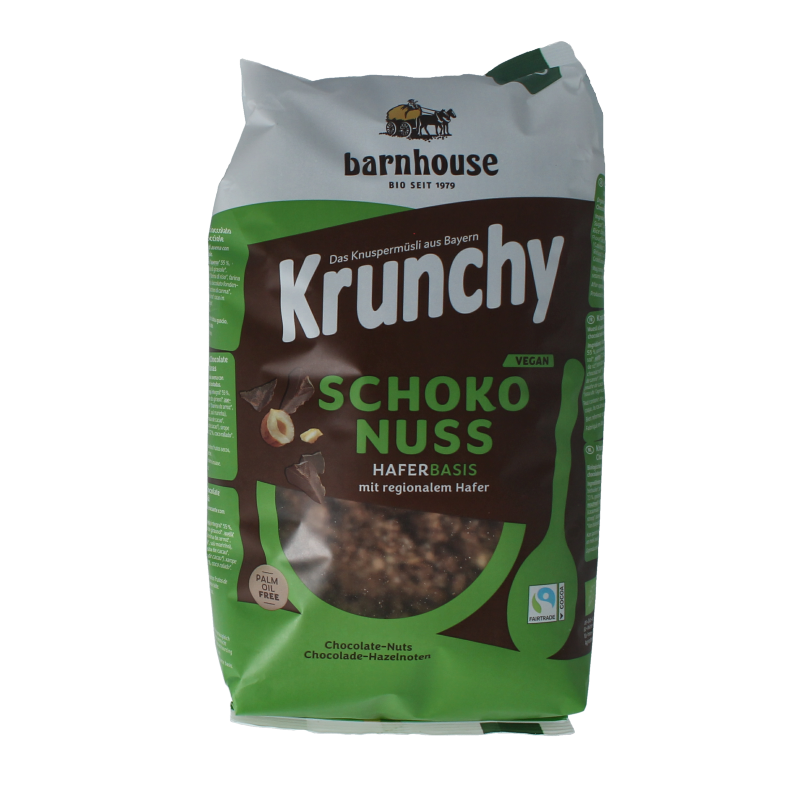Barnhouse Muesli chocolade hazelnoot bio 750 gram