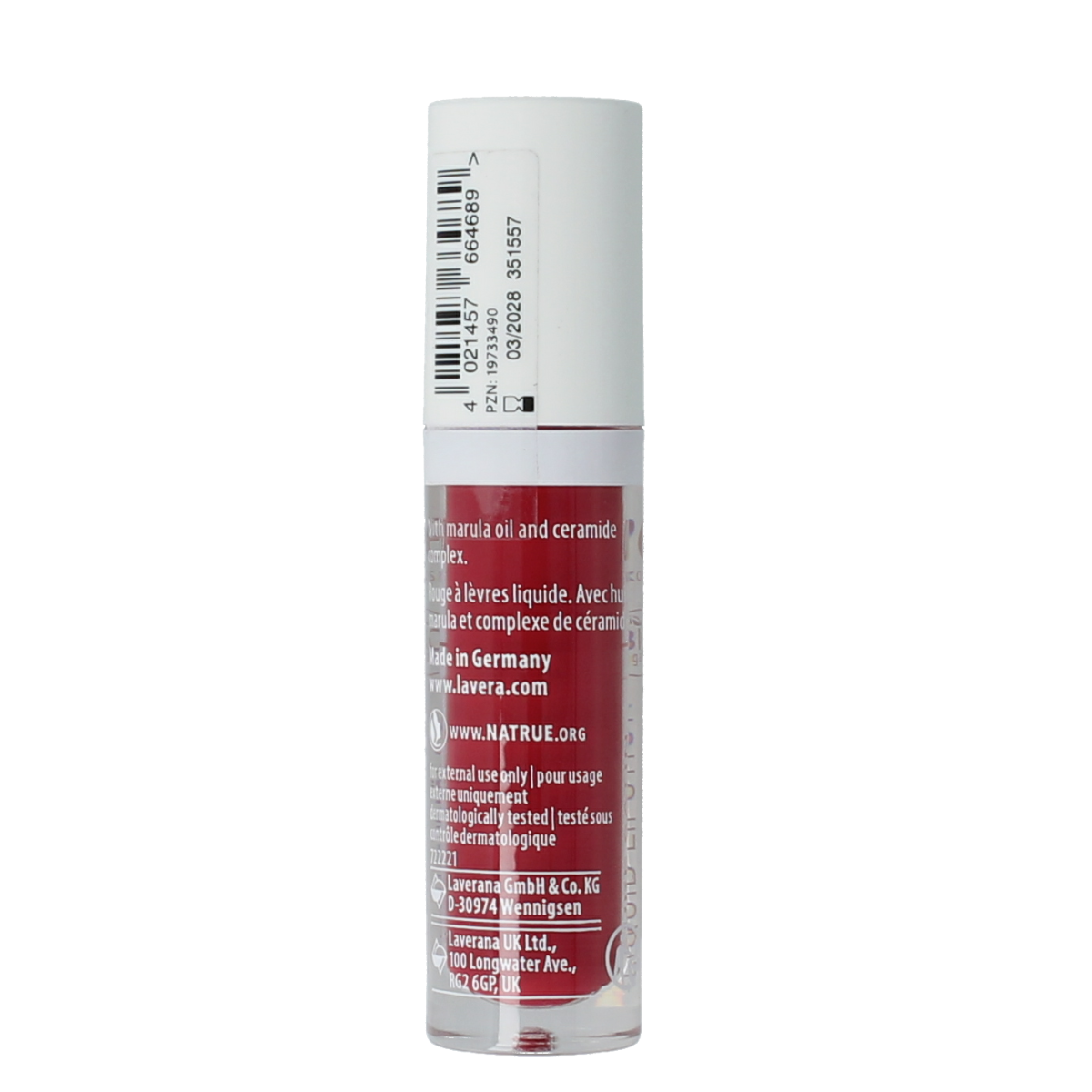 Lavera Lipstick liquid poppy red 01 biologisch