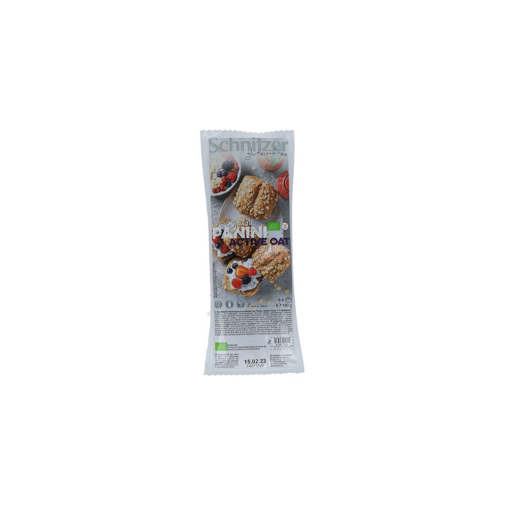 Schnitzer Organic Panini Active Oat 180 gr