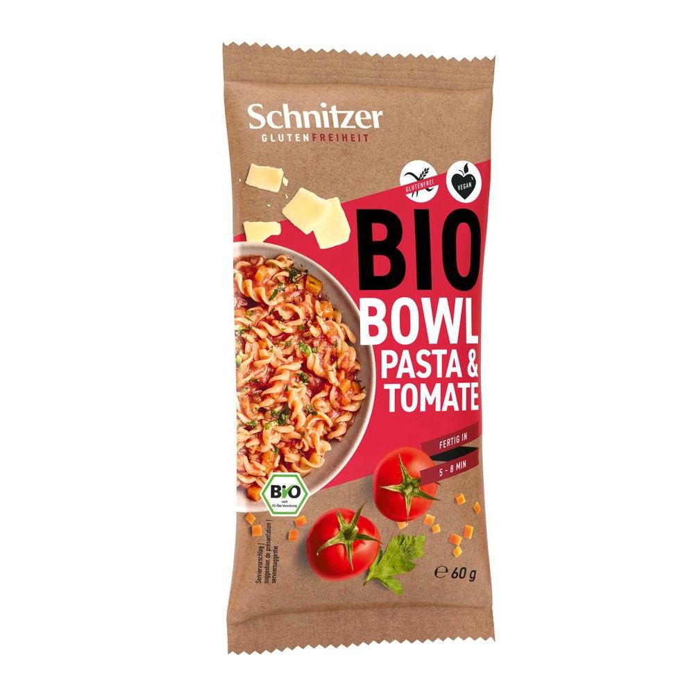 Schnitzer Bowl Pasta Tomaat Bio 60 gr