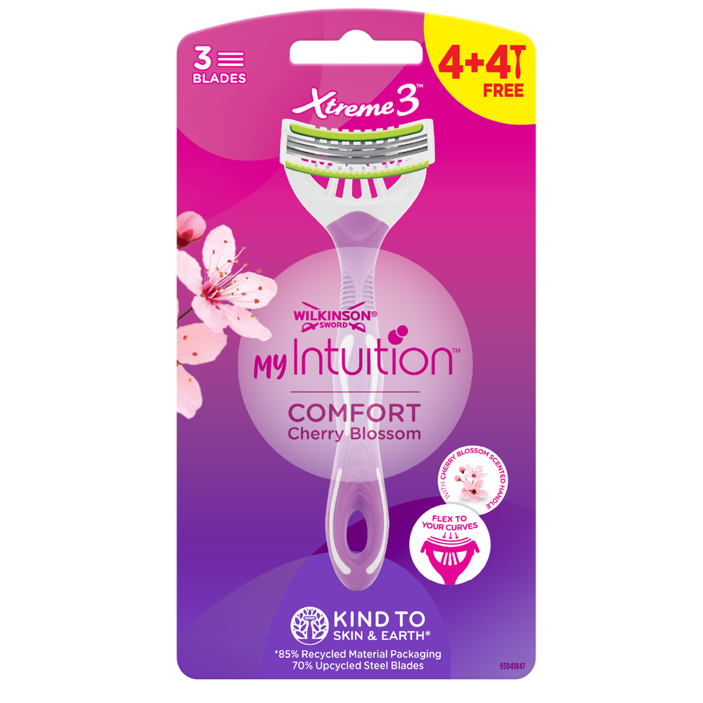 Wilkinson XTREME 3 myIntuition Comfort 4+4 gratis pack 8 st