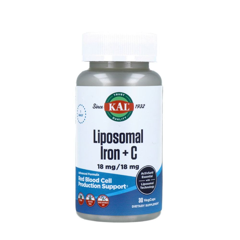 Kal Liposomaal Ijzer +Vitamine C 30 cp