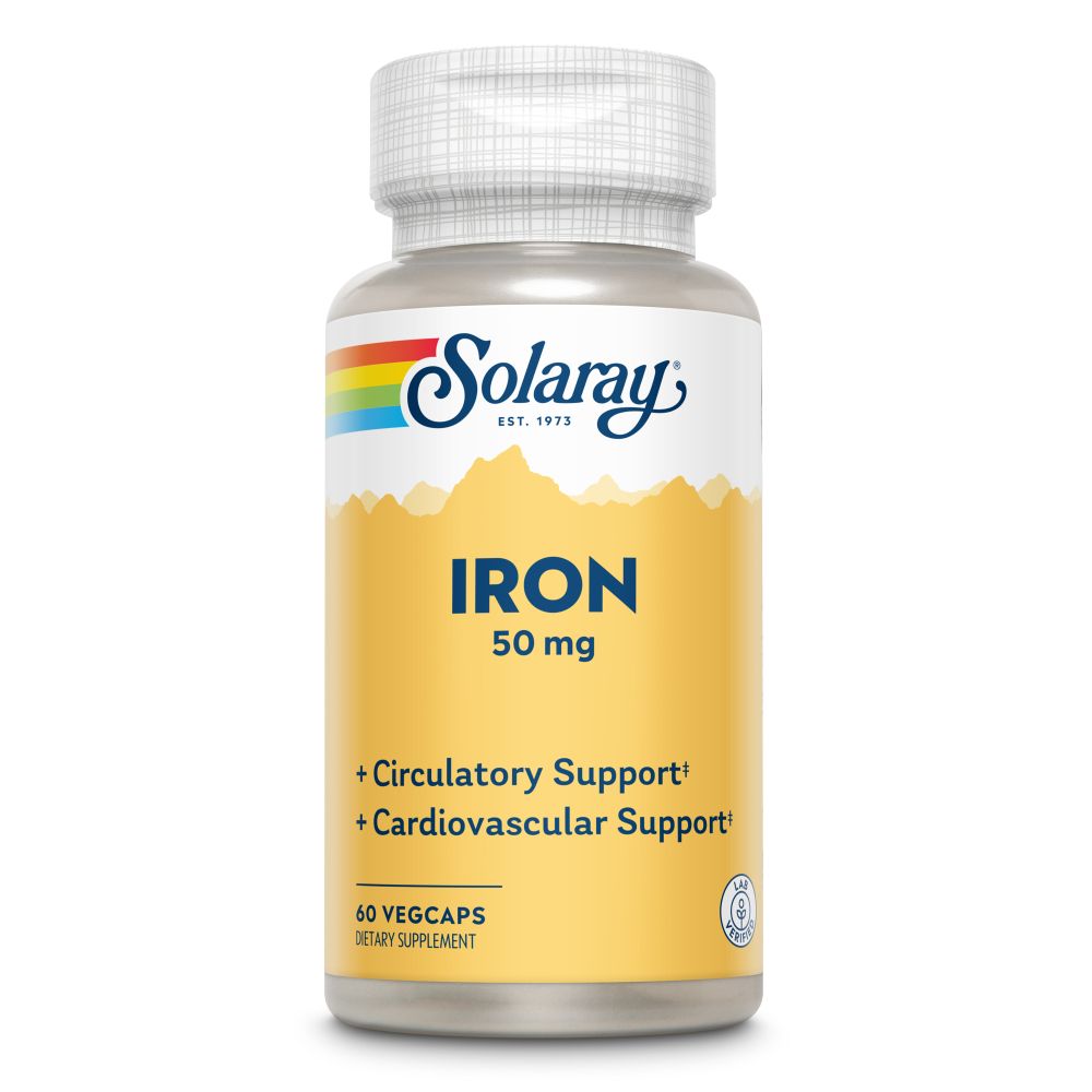 Solaray Ijzer 50 mg 60 capsules
