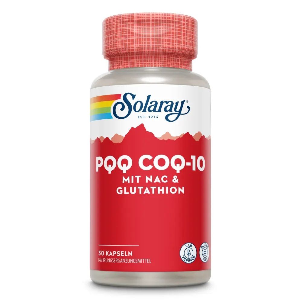 Solaray PQQ, CoQ10 met NAC & glutathion 30 cp