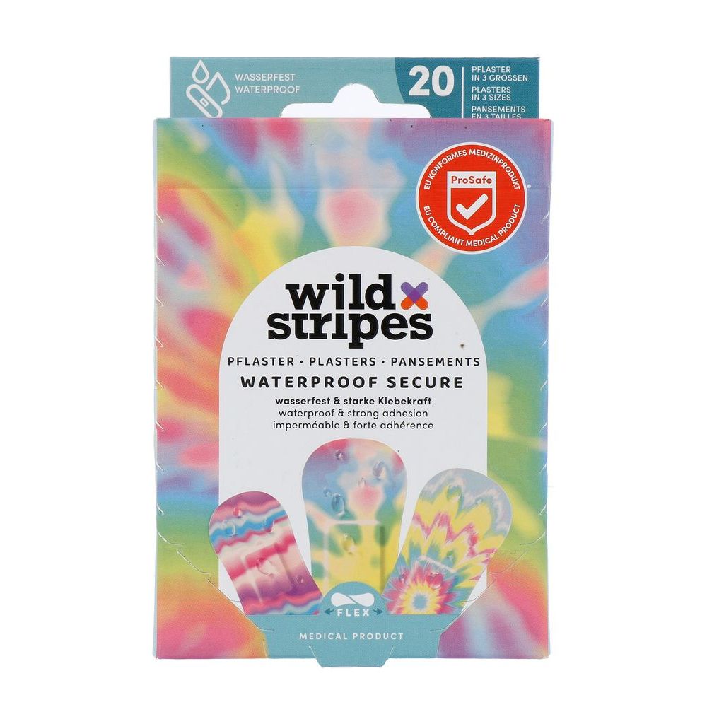 Wild Stripes Waterproof Rainbow Pleisters 20 st