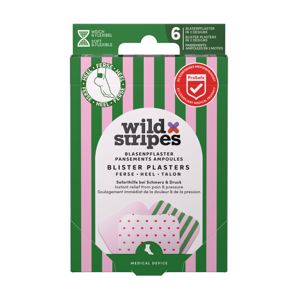 Wild Stripes Blarenpleister Rosy Stripes Hiel 6 stuks