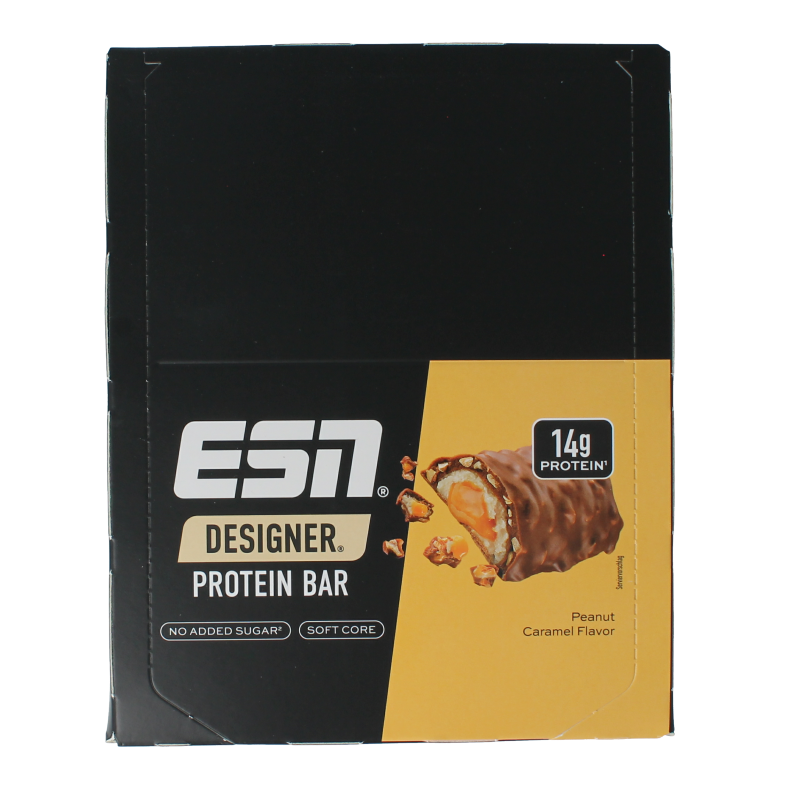 ESN Peanut caramel bar 45g 12 stuks