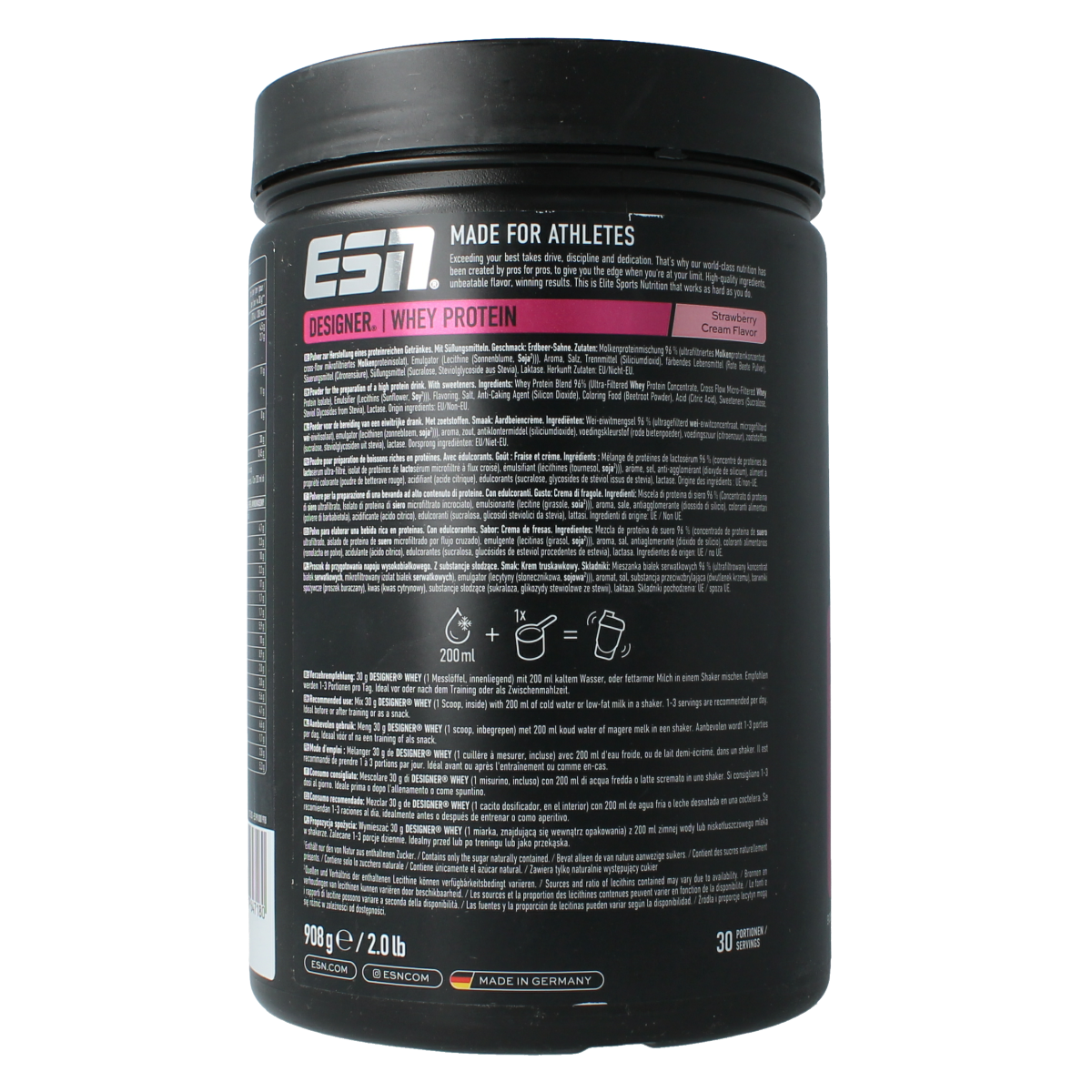 ESN Designer whey strawberry cream 908 gram