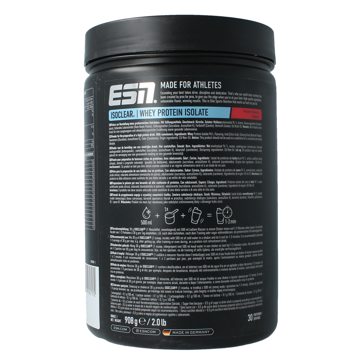 ESN Isoclear whey isolate cherry 908 gram