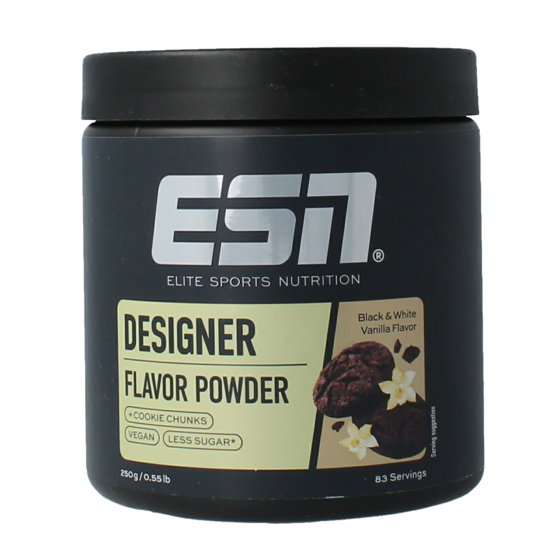 ESN Flavn tasty black & white vanilla 250 gram