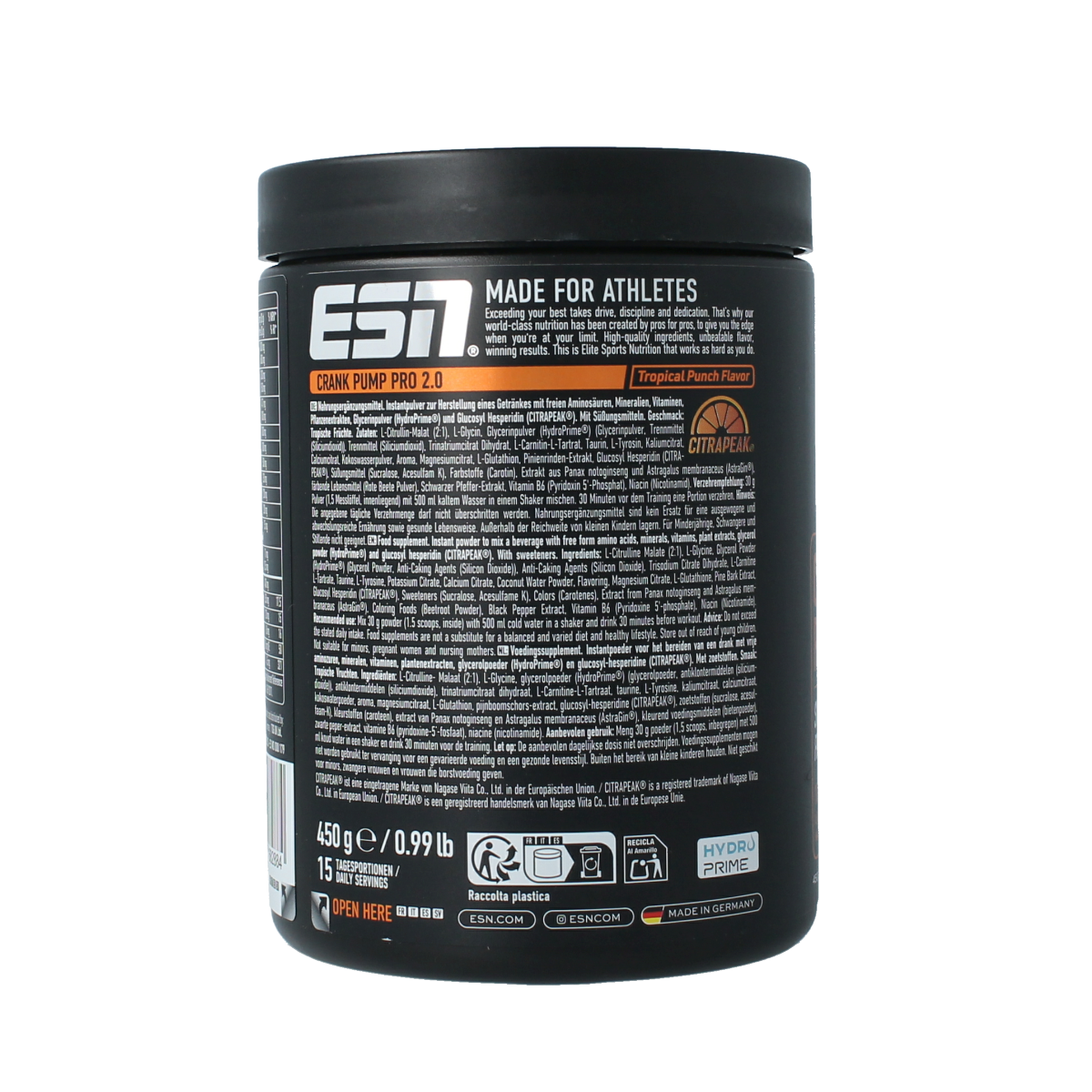 ESN Crank pump pro 2.0 tropical punch 450 gram