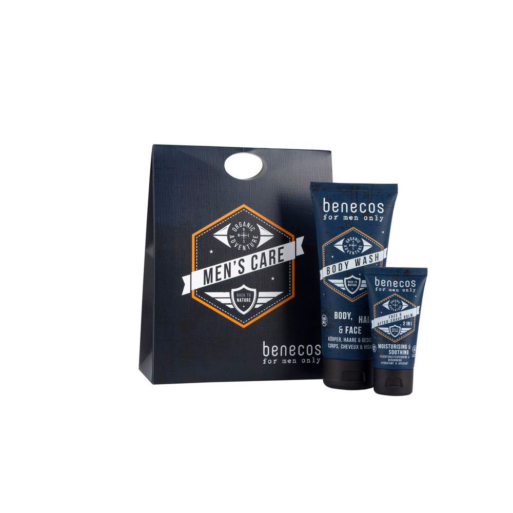 Benecos For Men Only Gift Set Body Wash + Face & After-Shave Balm 1 st