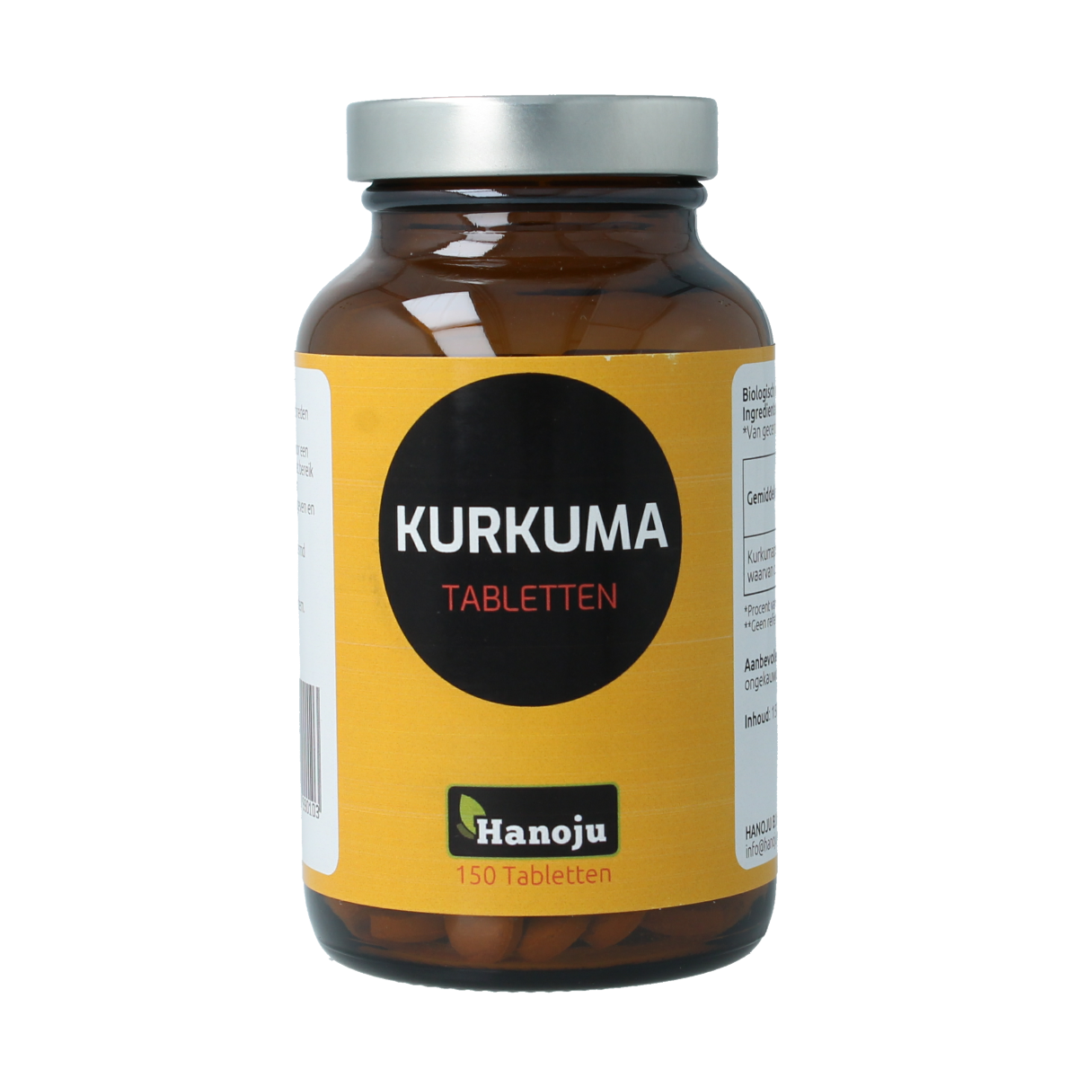 Hanoju Kurkumapoeder 500 mg 150 tabletten