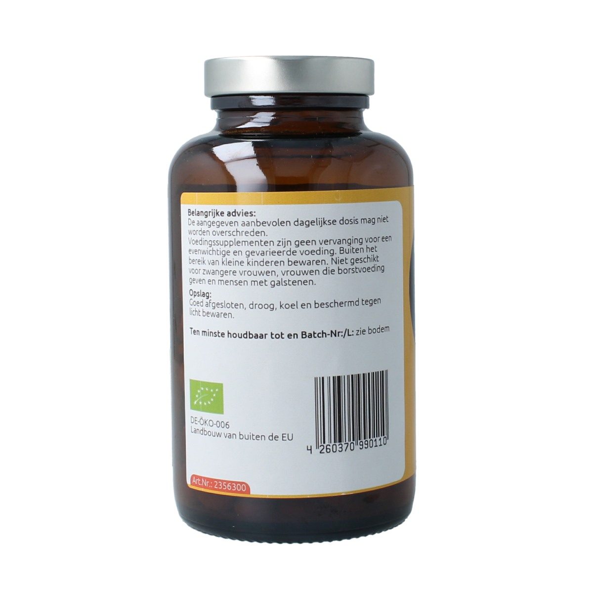 Hanoju Kurkuma + gember + piperine 500 mg 300 tabletten